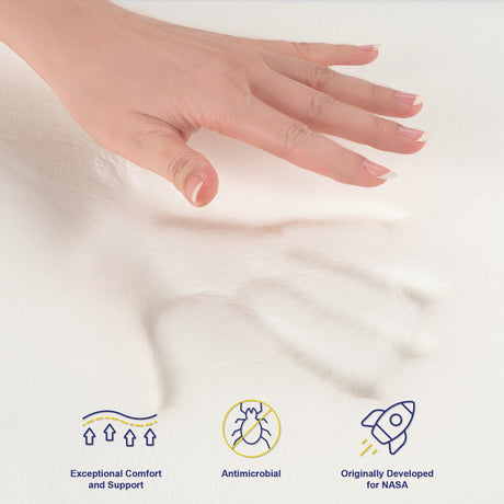 Medium firm 7 zone pocket spring memory foam mattress, 32cm King