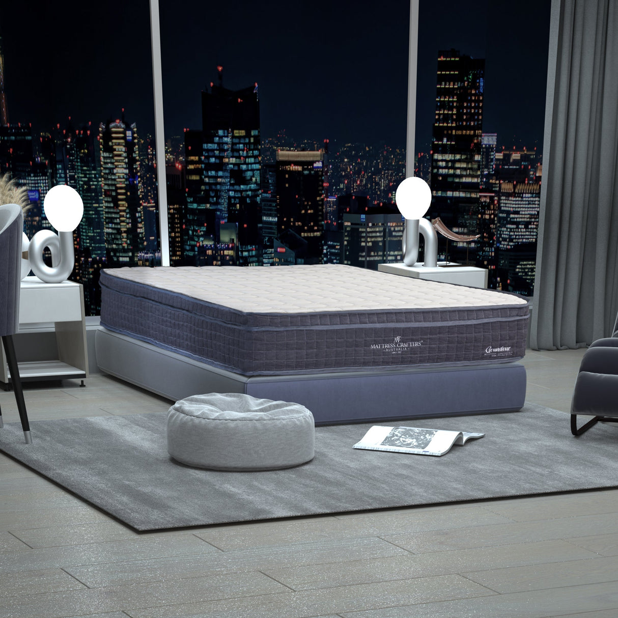 Grandeur Latex Foam 7-Zone Pocket Spring Mattress — SGS Certified, OEKO-TEX Approved — Allure Home Collections
