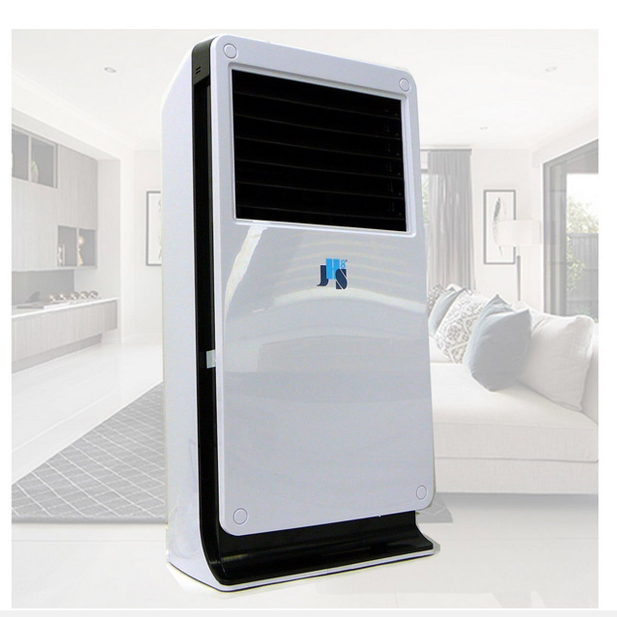 Evaporative air cooler control panel with 3 fan speeds and cooler or fan only selector