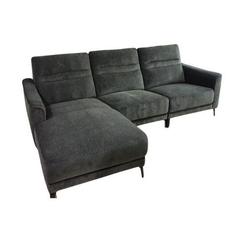 Gandia Chaise Sofa, Charcoal Grey