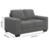Cullera 2 Seater Sofa, Elephant Grey