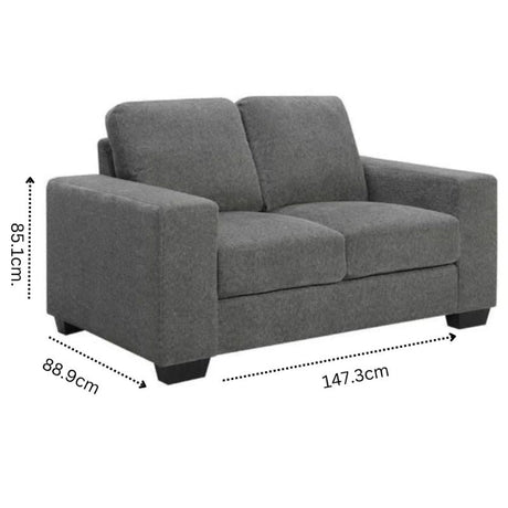 Cullera 2 Seater Sofa, Elephant Grey