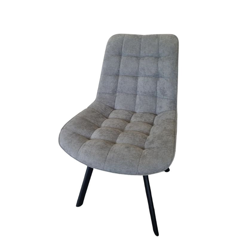 Neo Softy Fabric Dining Chairs — Set of 4, Grey or Dark Grey — Allure Home Collections