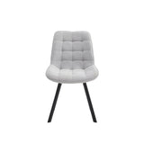Neo Softy Fabric Dining Chairs — Set of 4, Grey or Dark Grey — Allure Home Collections