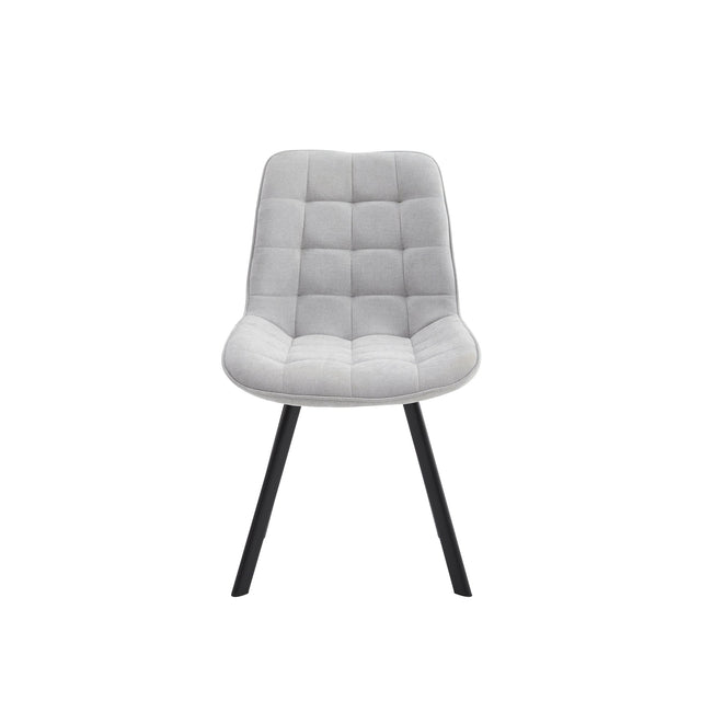 Neo Softy Fabric Dining Chairs — Set of 4, Grey or Dark Grey — Allure Home Collections