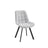 Neo Softy Fabric Dining Chairs — Set of 4, Grey or Dark Grey — Allure Home Collections