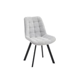 Neo Softy Fabric Dining Chairs — Set of 4, Grey or Dark Grey — Allure Home Collections