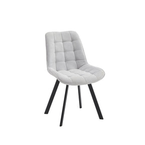 Neo Softy Fabric Dining Chairs — Set of 4, Grey or Dark Grey — Allure Home Collections