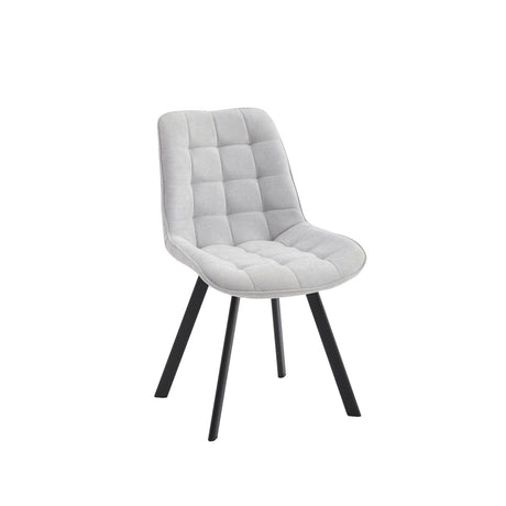 Neo Softy Fabric Dining Chairs — Set of 4, Grey or Dark Grey — Allure Home Collections