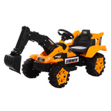 Keevil kids electric ride on excavator and dump truck