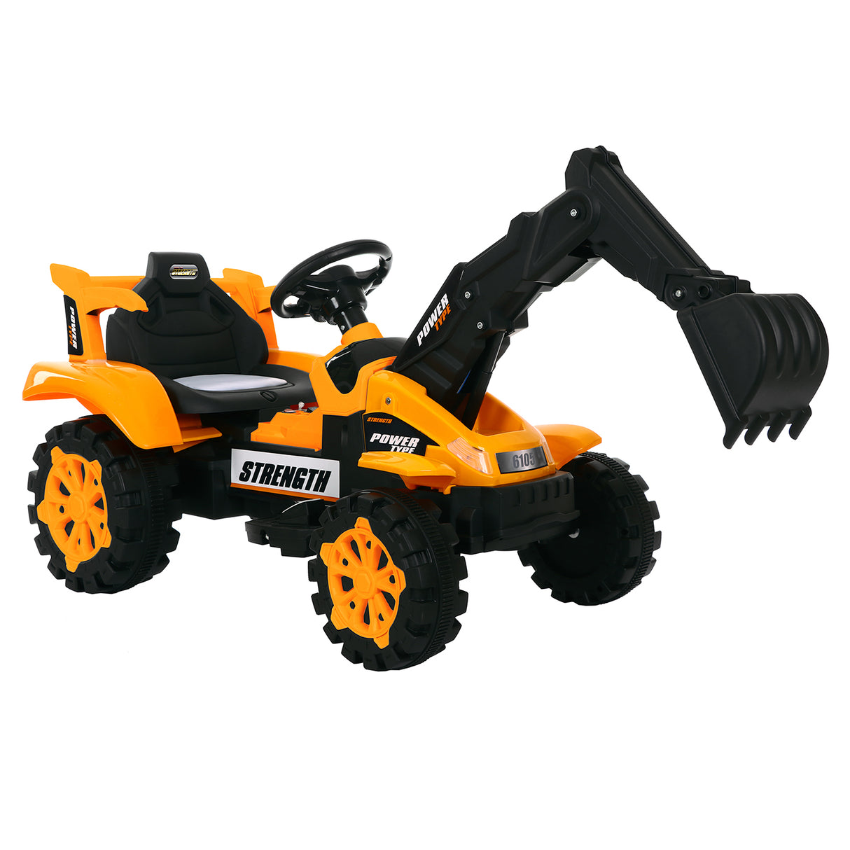 Keevil Kids Ride On Excavator Dump Truck, Electric, 30kg Capacity