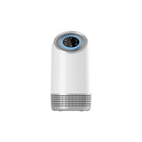 Compact tower air purifier with HEPA filter and touch control panel