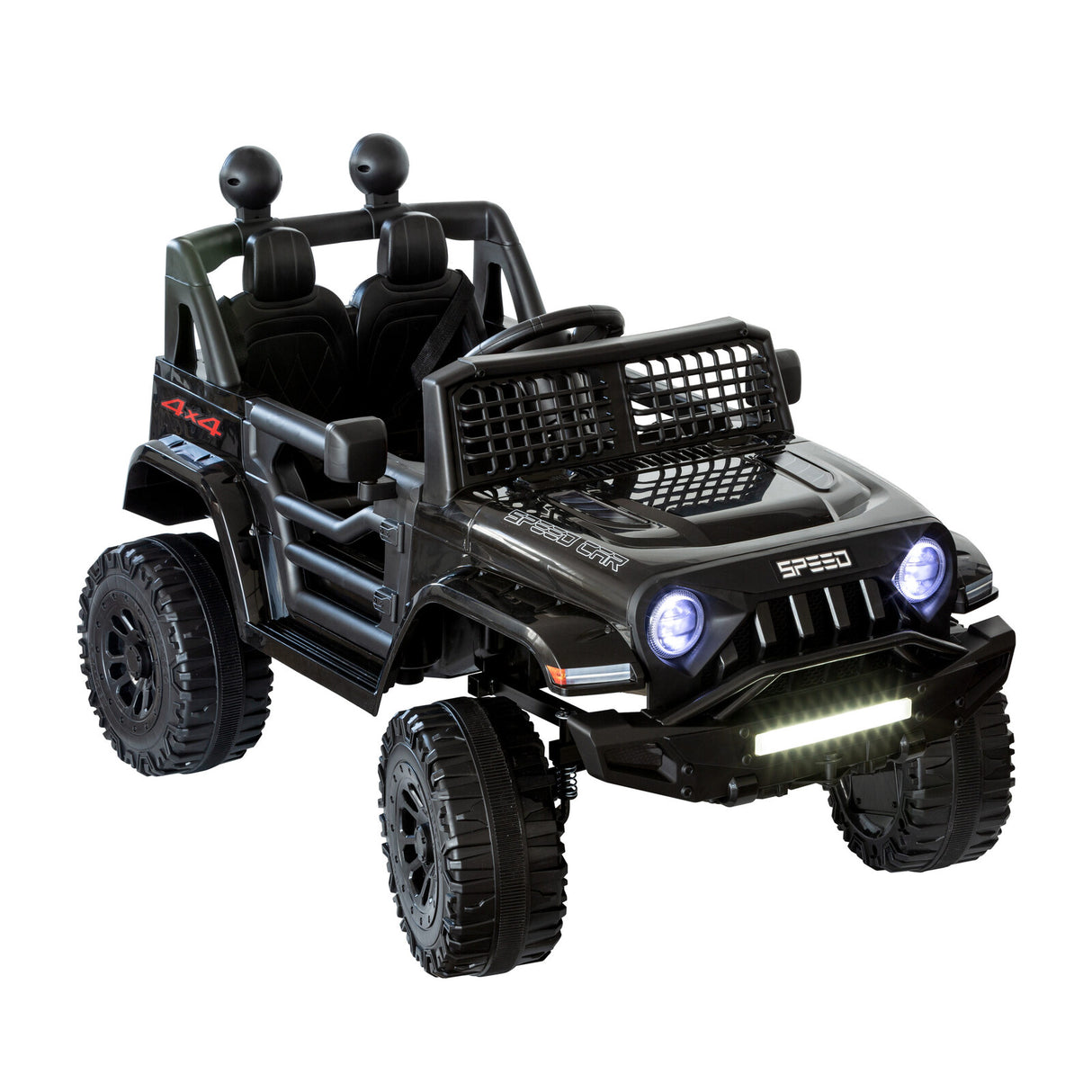 Harewood black kids electric ride on off road car