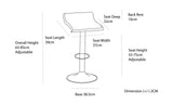 Elegant Leather Barstools with Swivel Seat