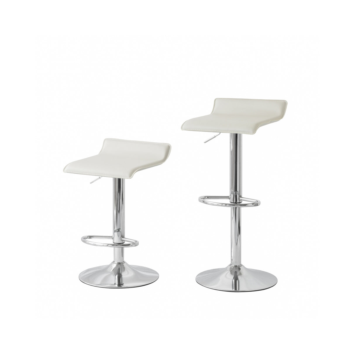 Elegant Leather Barstools with Swivel Seat