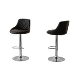 Langwarrin black bar stool in a modern Australian kitchen