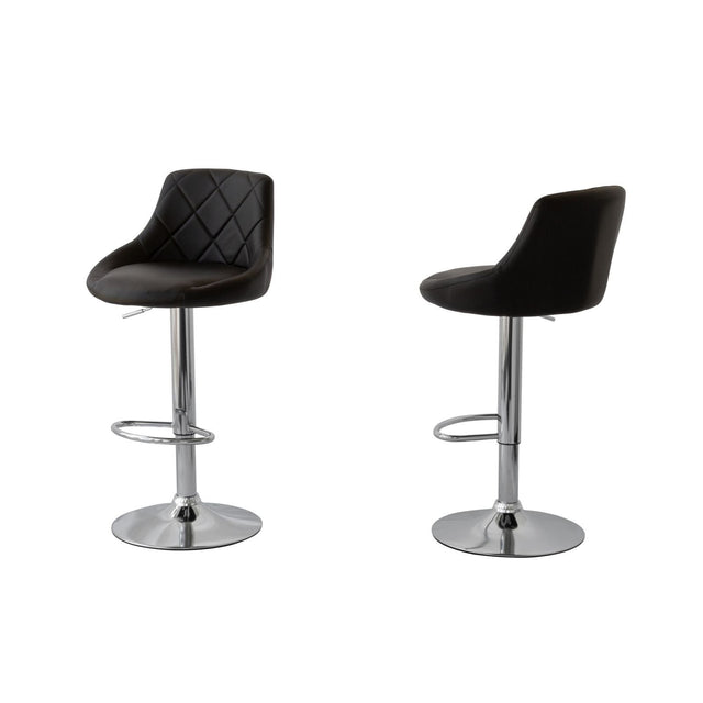 Langwarrin black bar stool in a modern Australian kitchen