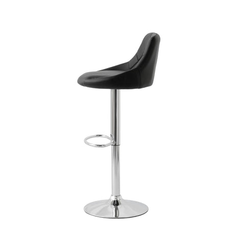 Langwarrin black bar stool in a modern Australian kitchen view 3