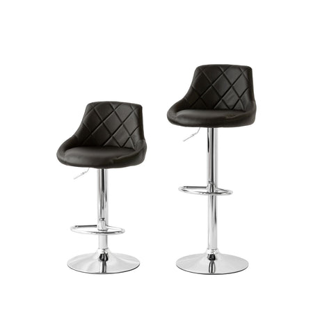 Langwarrin black bar stool in a modern Australian kitchen view 5