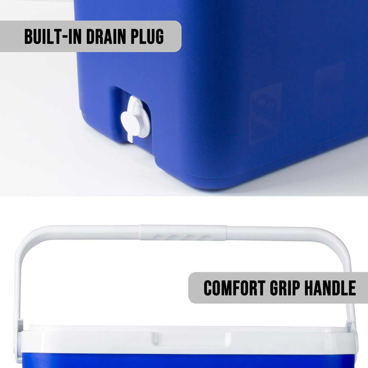 Nethercote Portable Cooler Box, 33L, Blue