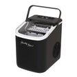 Black portable benchtop ice maker producing up to 12 kg of ice per day