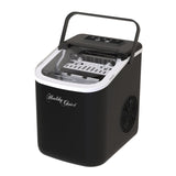Black portable benchtop ice maker producing up to 12 kg of ice per day