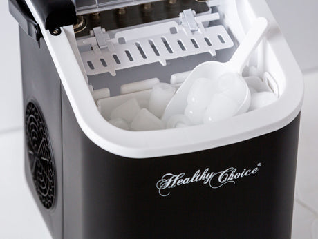 Ice scoop and basket supplied with the 12 kg per day ice maker