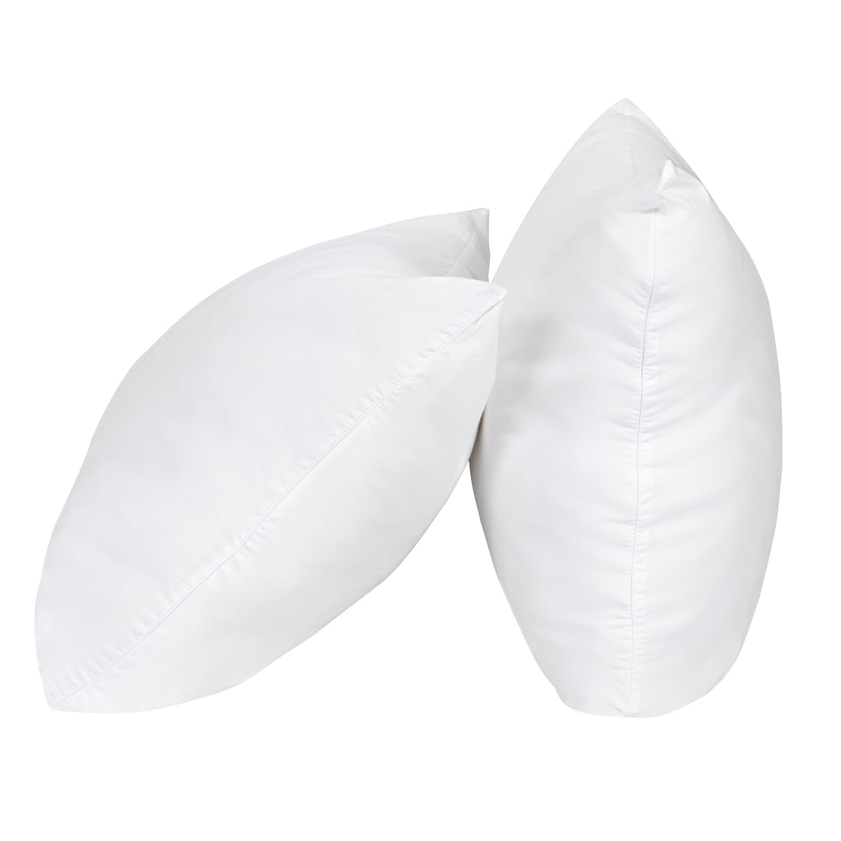 Hacienda 100% Cotton Hypoallergenic Pillow Covers with 800g Poly Fill — 2-Pack — Allure Home Collections