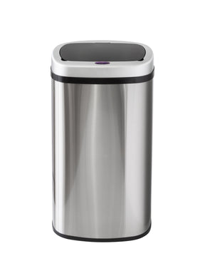 Napier stainless steel 60L motion sensor rubbish bin in a modern kitchen
