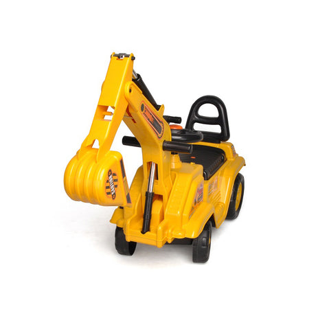 Kids Ride On Excavator Digger Yellow