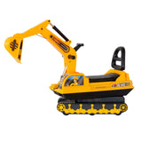 Manby Ride On Excavator with Tracks, Yellow