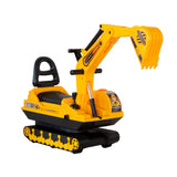Manby Ride On Excavator with Tracks, Yellow