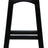 Kyoto solid timber kitchen counter stool in black and caramel finish — Allure Home Collections