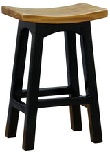 Kyoto counter stool timber seat and leg detail close-up — Allure Home Collections