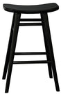 Aria Black Solid Timber Counter Stool