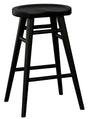 Almurta timber counter stool black in a modern kitchen