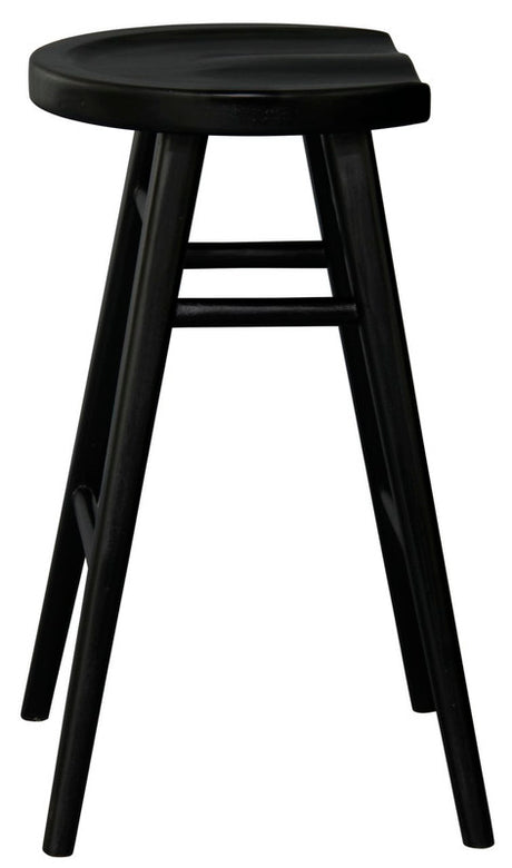 Almurta Timber Counter Stool, Black