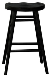 Almurta Timber Counter Stool, Black