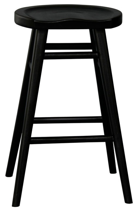 Almurta Timber Counter Stool, Black