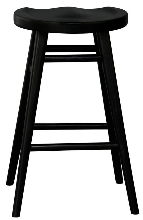 Almurta Timber Counter Stool, Black