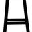Side profile of Tokyo solid mahogany bar stool showing clean frame — Allure Home Collections