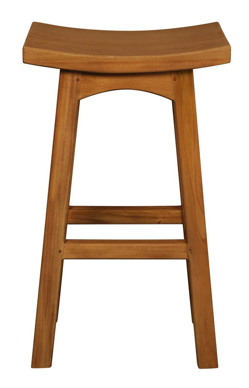 Tokyo mahogany bar stool at kitchen island — Allure Home Collections