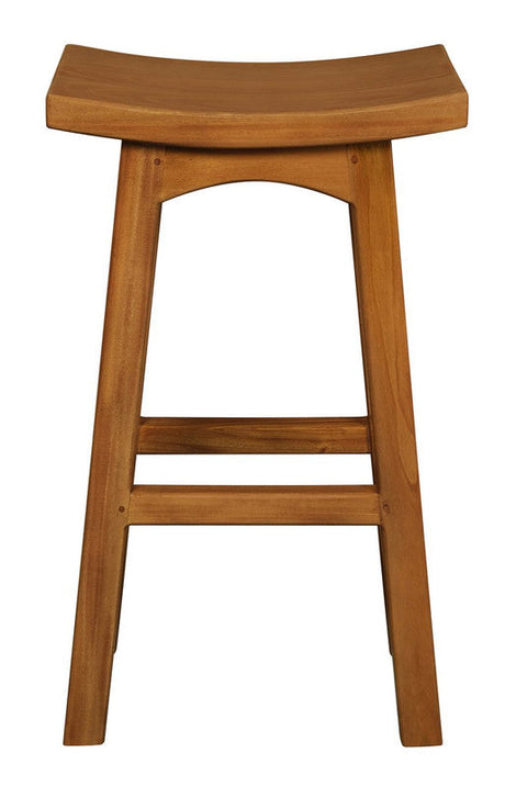 Tokyo mahogany bar stool at kitchen island — Allure Home Collections