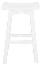 Tokyo bar stool solid mahogany grain and satin finish detail — Allure Home Collections