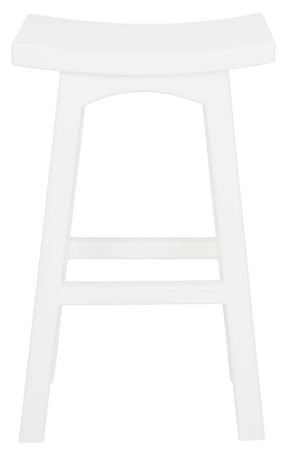 Tokyo bar stool solid mahogany grain and satin finish detail — Allure Home Collections