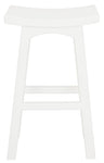 Tokyo bar stool solid mahogany grain and satin finish detail — Allure Home Collections