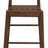 Side profile of Elliot bar stool showing SVLK-certified oak frame — Allure Home Collections