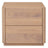 Gatsby 2-Drawer Solid White Cedar Bedside Table — Natural, Black and Walnut — Allure Home Collections