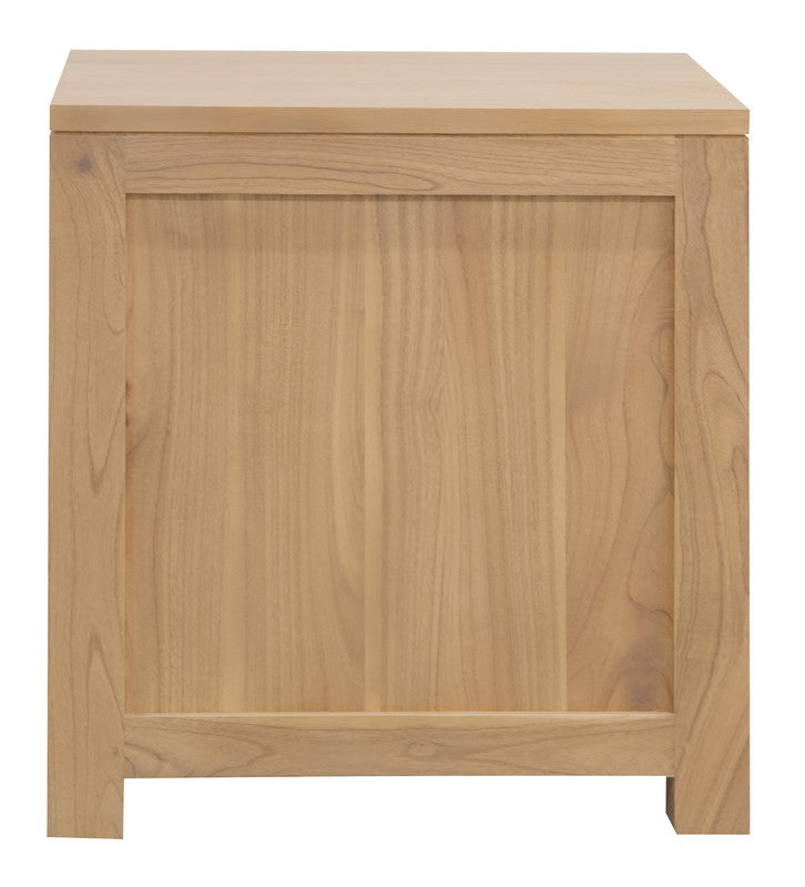 Broadwater Cedar 2 Drawer Bedside Table, Natural
