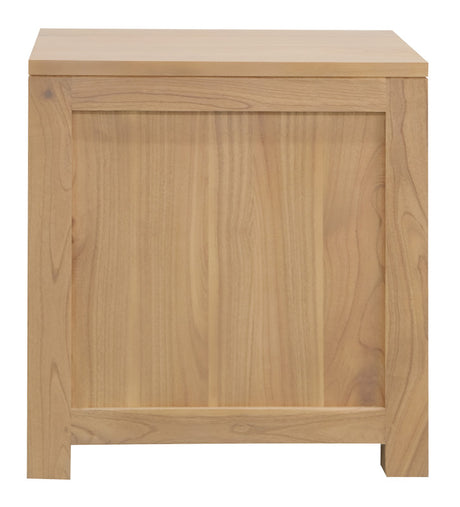 Broadwater Cedar 2 Drawer Bedside Table, Natural